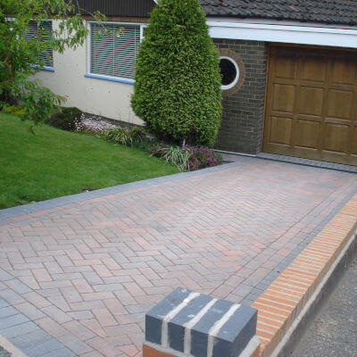 Block paving drive